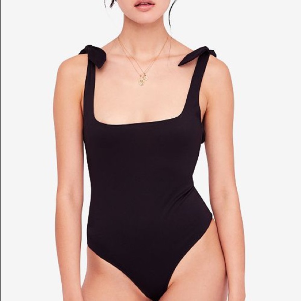 Free people tie shoulder bodysuit xs